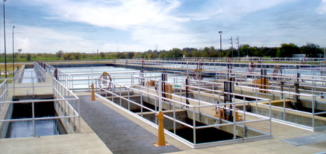 Wastewater treatment facility infrastructure designed to improve operational efficiency, system performance, and resource management.