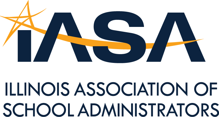 Illinois Association of School Administrators (IASA) logo in blue and gold.