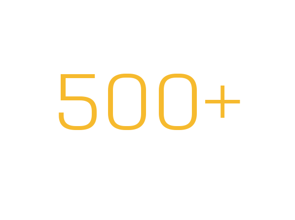 Proof in Numbers graphic displaying “500+” public sector agencies served.